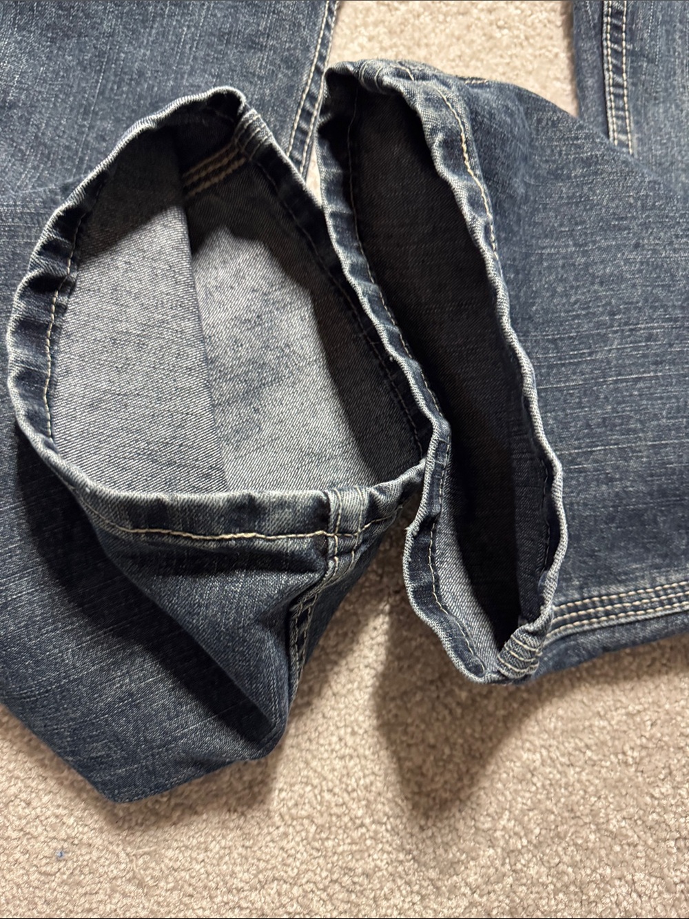 Lee Men's Relaxed Dark Blue Carpenter Jeans Size 34 x 34 Workwear - Picture 15 of 16
